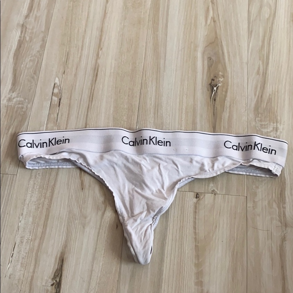 white Calvin Klein undies